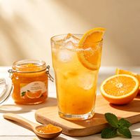 Produsen Lotlong Selai Minuman Jeruk Kemasan Besar Berkualitas Tinggi dari Pabrik Sumber 35g Brix Umur Simpan 9 Bulan untuk Penggunaan Rumah Tangga & Komersial