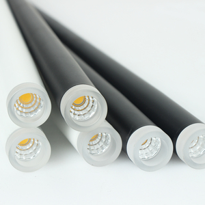 โคมไฟเพดานทรงกระบอกยาว สีดำสแตนเลสสตีลสีทอง ปรับความสูงได้ แสงวอร์มไวท์ LED 3500K ปรับความสว่างได้ เหมาะสำหรับห้องนั่งเล่น - Product Image 6