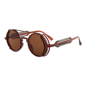 Gafas de Sol Deportivas Estilo Punk Steampunk, Gafas Redondas de Diseño para Hombre, Estilo Gótico, Protección UV400 para Mujer - Product Image 5