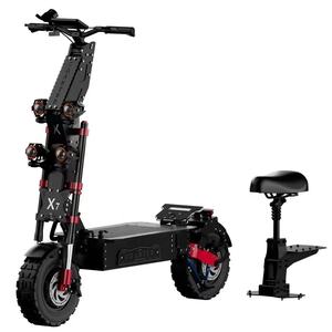 X7 5000W/10000W Trottinette électrique 100 km/h Vitesse Roues de 14 pouces Tout-terrain Double propulsion avec siège - Product Image 1