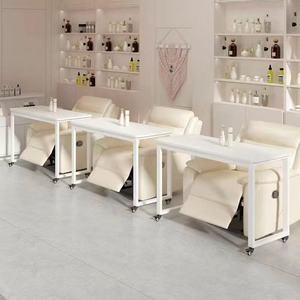 Hot Sale Modern Style Single-layer Nail <b>Table</b> Marble Salon <b>Manicure</b> Movable Nail <b>Table</b> - Product Image 1