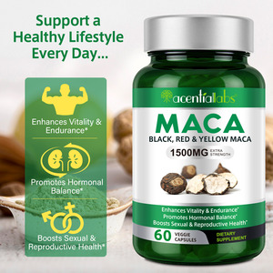 Acentiallabs Integratore Personalizzato di Maca, Capsule di Maca <span class=keywords><strong>per</strong></span> Equilibrio Ormonale, Vitalità ed Energia Maschile, Capsule di Radice di Maca - Product Image 2