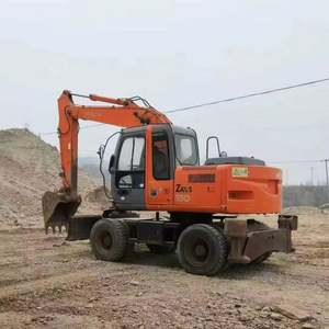 Excavadora de Ruedas Usada de la Marca Japonesa HItachi en SHANGHAI, Excavadora de 13 Toneladas HItachi ZX130 Usada con Tracción en las Ruedas y Motor Original - Product Image 3