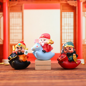 Deo della Ricchezza Arriva a Cavallo Scatola Misteriosa in Resina - Prosperità Consegnata Istantaneamente Made in China Unisex - Product Image 4