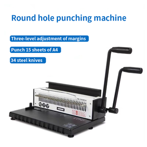 Gulungan ganda 34 pisau <span class=keywords><strong>A4</strong></span> kalender meja mesin pengikat grosir - Product Image 2