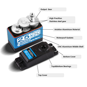 Servo Digital Original DSSERVO DS3225 25KG de Alta Velocidad, Resistente al Agua, con Gran Torque para Piezas de Autos <span class=keywords><strong>RC</strong></span> <span class=keywords><strong>1</strong></span>/<span class=keywords><strong>8</strong></span> <span class=keywords><strong>1</strong></span>/10 - Product Image 3