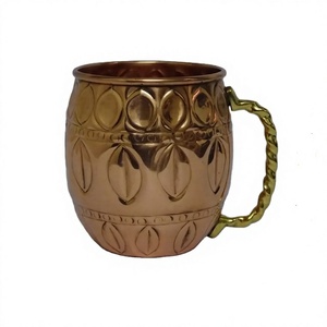 Tasse en cuivre pour boire et fête de mariage styliste classique tasse de mule de Moscou meilleure qualité design élégant fabriqué en Inde en gros - Product Image 1