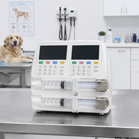 Pompe à seringue électrique à faible vibration, dispositif de contrôle précis de la dose, indice de protection IPX4, classe II, double écran LCD, clinique vétérinaire