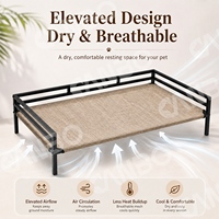Camas Elevadas para Perros al por Mayor, con Malla Teslin y Estructura de Hierro, Cama Grande para Perros, Proveedor de Fábrica OEM ODM