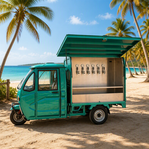 Camion de bière artisanale mobile en acier inoxydable sur mesure avec bac de drainage pour service de distribution de bière pression lors de fêtes en extérieur - Product Image 2