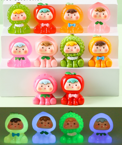 Mù Túi Sáng <span class=keywords><strong>Mini</strong></span> Đẹp Phát Sáng Trong Bóng Tối Phim Hoạt Hình Trái Cây Bé Cô Gái Huỳnh Quang Nhựa 3D Tắm Bom Toysfor Trẻ Em Trẻ Em - Product Image 6