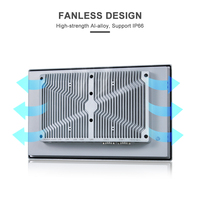 PC industriel tout-en-un tactile capacitif 13,3 pouces J6412, écran tactile intégré sans ventilateur, ordinateur tout-en-un industriel