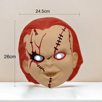 Masque d'horreur d'Halloween classique poupée fantôme réanimation accessoires de déguisement Chucky poupée masque en plastique