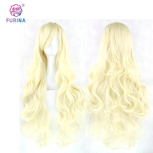 Peluca de <span class=keywords><strong>cosplay</strong></span> sintética de fibra de alta temperatura, cabello largo y ondulado, varios colores, <span class=keywords><strong>barato</strong></span> - Product Image 5
