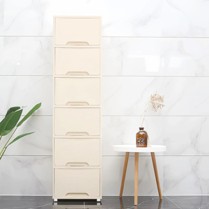 45Cm Nhà Ngăn Kéo Lưu Trữ Tủ Công Suất Lớn Phòng Khách Phòng Ngủ Lưu Trữ Tủ Gỗ Hạt PP Nhựa Lưu Trữ Tủ - Product Image 4