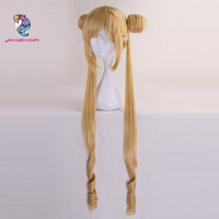 Pelucas de Cabello Rubio Ainizi, Productos Más Vendidos, Pelucas Largas y Rizadas de Sailor Moon Tsukino Usagi para Amantes del Cosplay