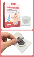 Produit de vente chaud soins de santé pour bébé 6 pièces/boîte ingrédients naturels sans effet secondaire Patch de soulagement de la fièvre et Anti-maux de tête