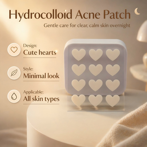 Cerotto Idrocolloidale Personalizzato a Forma di Cuore Journey Care con Acido Salicilico, Olio di Tea Tree e Centella Asiatica per Alleviare l'Infiammazione - Product Image 3