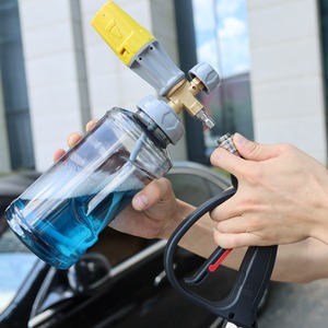 Sulai <b>Machinery</b> All Copper Foam Sprayer 1000Ml High Pressure <b>Car</b> Wash Gun Manual Operation Gray - Product Image 4