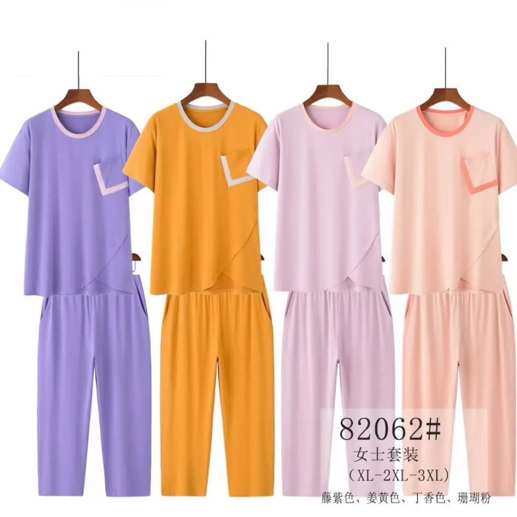 Ensemble de pyjamas de luxe en bambou doux pour femmes vêtements de maison courts pour l'été vêtements de détente confortables