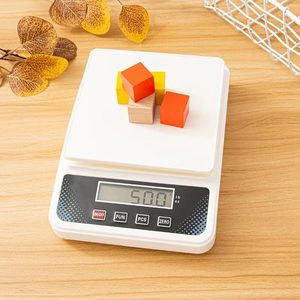 Balance de cuisine portable <span class=keywords><strong>polyvalente</strong></span>, balance numérique blanche avec fonctions de tare et de comptage, fonctionne sur piles, 3 kg/0,5 g - Product Image 3