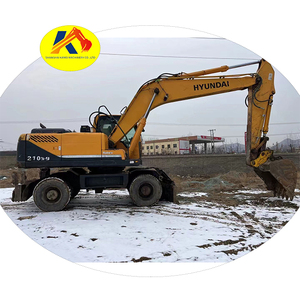 Excavatrice Hyundai 210w-9 d'occasion en vente, excavatrice de haute qualité d'occasion à vendre, excavatrice sur roues Hyundai d'origine d'occasion - Product Image 1