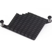 Disipador de Calor de Aluminio para Raspberry Pi 5 (Modelo Pi5-Active-Cooler-C) con Almohadillas Térmicas y Pines de Empuje con Resorte
