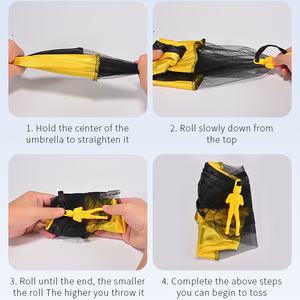 Parachute miniature à lancer à la main, jouet de <span class=keywords><strong>sport</strong></span> de plein air, jouet éducatif <span class=keywords><strong>pour</strong></span> enfants, parachute de soldat <span class=keywords><strong>pour</strong></span> jouer - Product Image 5