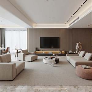 Muebles de Madera Modernos y Contemporáneos, Mueble de TV Personalizado, Librería de Almacenamiento para Sala de Estar, Comedor, Diseño que Ahorra Espacio - Product Image 6