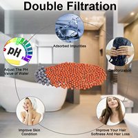 HOMEDEC Pommeau de Douche Spa à Main Économiseur d'Eau Haute Pression avec 7 Couleurs Changeantes et Filtre en Plastique pour Salle de Bain