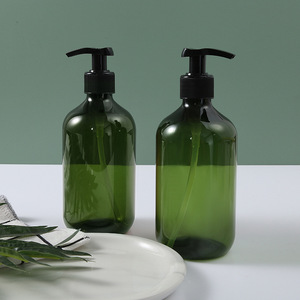 Bouteille de shampoing personnalisée Pot en plastique PET Bouteille de shampooing lotion à huile avec pompe Bouteilles de lotion en plastique vides portables avec pompe - Product Image 3