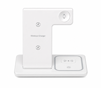 Ventes chaudes - Chargeur sans fil 3 en 1 pour téléphones mobiles Android et iOS, montres et écouteurs - Charge rapide 15W - Pliable et portable