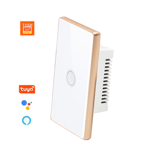 Tysh ai tuya us/eu zigbee wifi אור מתג זכוכית מסך מגע לוח בקרה קול בקרה קיר אלחוטי מתגים אלומיניום 10a - Product Image 1