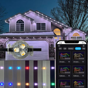 Умная декоративная уличная подсветка Twinklight 12В RGBW, водонепроницаемая, для рождественского и праздничного оформления, точечный светодиодный пиксельный светильник - Product Image 1