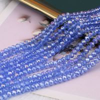 Perles de verre facettées YWJC Crystal en gros, 4 mm, perles de verre en forme de rondelle, perles de verre soufflé