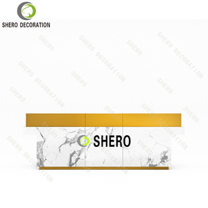 Réception de <span class=keywords><strong>marché</strong></span> moderne personnalisée, <span class=keywords><strong>comptoir</strong></span> de réception blanc pour spa - Product Image 2