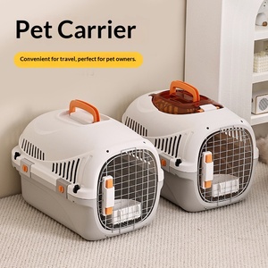 Cage de transport rigide pour animaux de compagnie, capacité 7 kg, design futuriste, pour voyages <span class=keywords><strong>en</strong></span> avion et utilisation <span class=keywords><strong>en</strong></span> <span class=keywords><strong>voiture</strong></span>, pour chats et chiens - Product Image 2