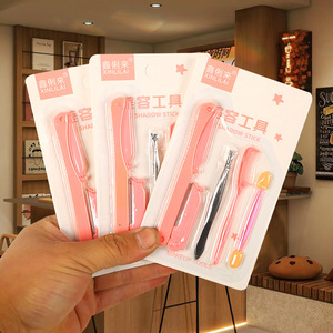 Set de Pinzas y Peine para Dar Forma y Recortar las Cejas, Depiladora con Cuchilla Plegable, Herramientas de Belleza Rosadas para Mujeres - Product Image 2