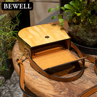 Sac à main fourre-tout décontracté pour femmes à la mode de luxe Fourniture ODM à fermeture à bouton colorée en bois écologique pour un usage quotidien deux sacs