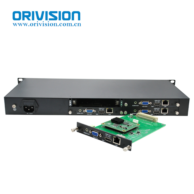 1U Rack 1/2/3/4CH HDMI SRT Decoder Freely Mixed HDMI VGA SDI Decoding Modules H.265 H.264 IP SRT Video Audio Decoder