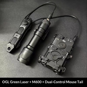 Pointeur laser tactique multifonction en métal PEQ15 <span class=keywords><strong>DBAL</strong></span> avec boîte de batterie OGL à queue de souris, viseur laser vert, lampe torche - Product Image 5