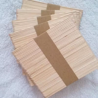 Bâtonnets de crème glacée en bambou de bonne qualité, écologiques, personnalisables, jetables, surface lisse, option de logo personnalisé