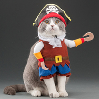 Mignon Chats Cosplay Costume Pétards Corsair Cowboy Pirate Fantaisie Kitty Chien Chapeau Accessoires pour Été Printemps