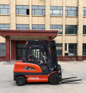 Factory HUAYA 48V mini carretilla elevadora eléctrica 2 toneladas 2,5 toneladas Altura de elevación 3M-6m mini carretilla elevadora con batería con motor de CA/MSDS - Product Image 6