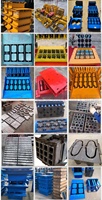 Machine mobile automatique facile à utiliser pour la fabrication de blocs creux, pleins ou de pavés en béton, utilisant le moulage de briques en ciment.