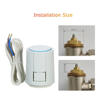 Actionneur de vanne thermostatique certifié CE pour radiateur, thermostat à cire électrique M30x1.5mm 220V/24V, contrôle du liquide, chauffage au sol NC