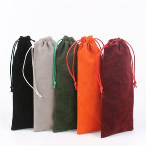 Various Color Long Velvet Wine <b>Bottle</b> <b>Bags</b> Velvet Dust Drawstring <b>Bags</b> for Jewelry Packaging - Product Image 2
