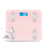 Báscula Digital Inteligente Inalámbrica con Carga USB, 180 kg, OEM ODM, Báscula de Baño para el Hogar