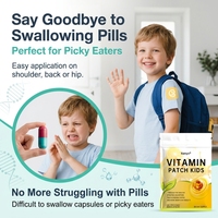 Patchs de Vitamines OEM à Marque Privée, Patch Transdermique avec Rétinol Palmitate, Acide Ascorbique et Acétate pour le Soutien Immunitaire des Enfants