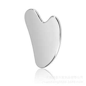 Luma Grado Medico Guasha raschiatura in acciaio inox strumento di terapia di massaggio mano mano Gua Sha Board con rullo di giada - Product Image 3